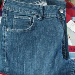 Riders by Lee Women's Straight Leg Jeans in Dark Blue